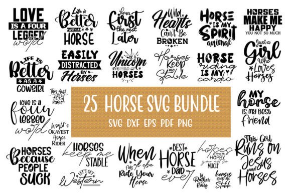 Horse SVG Bundle, Western SVG Bundle