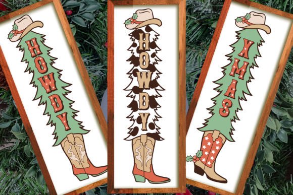 Howdy Christmas 3 Vertical Porch Signs Review