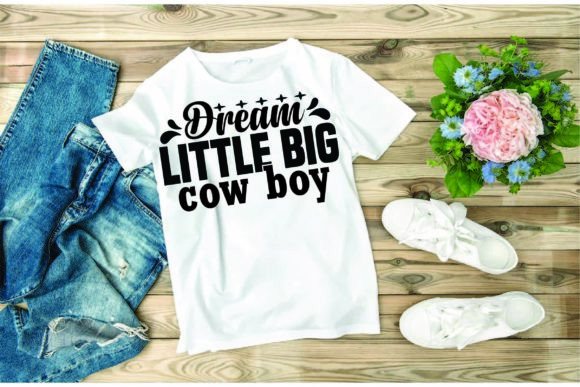 Western Svg Design: Dream Little Big Cow