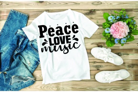 Western Svg Design,peace Love Music