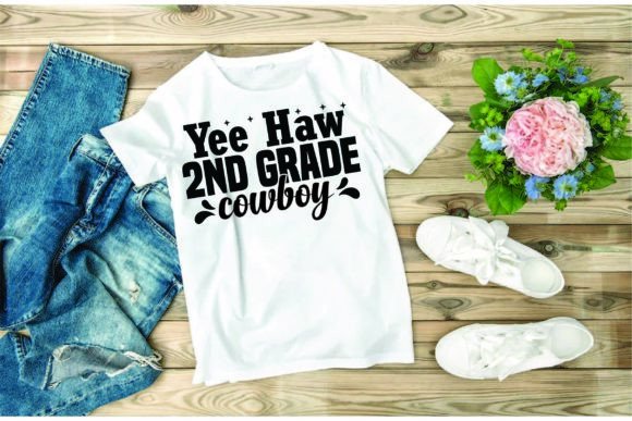 Western Svg Design,yee Haw 2nd Grade Cow